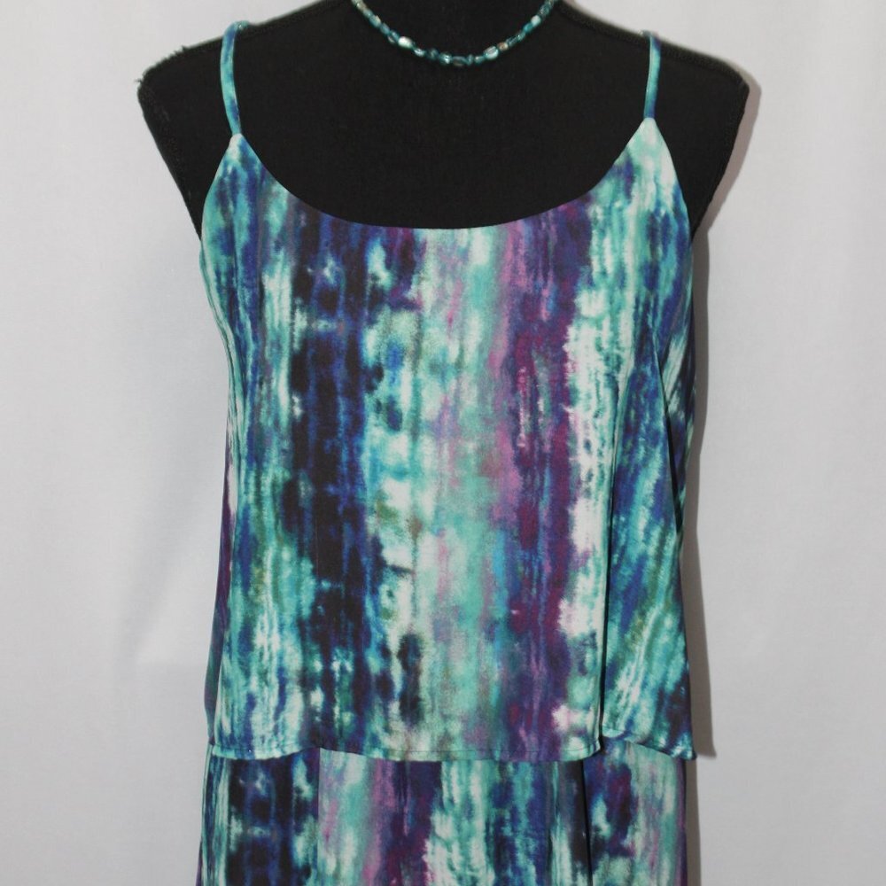 Mossimo Three Tier Strappy Fully Lined Maxi Dress - Picture 2 of 16